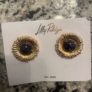 Lilly Pulitzer Gold and navy  Earrings